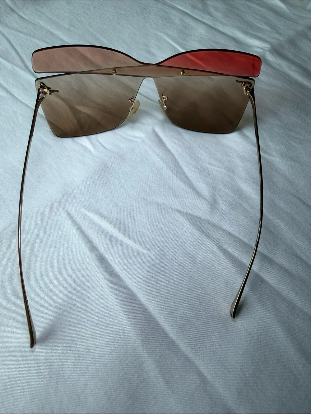 Fendi Karligraphy butterfly sunglasses FF 0399/S red/opal peach w/ Original Case